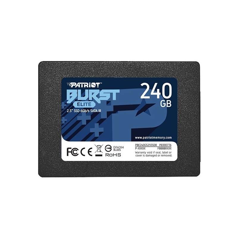 135539 Patriot SSD 240GB Burst Elite 450/320MB/s SATA III 2.5