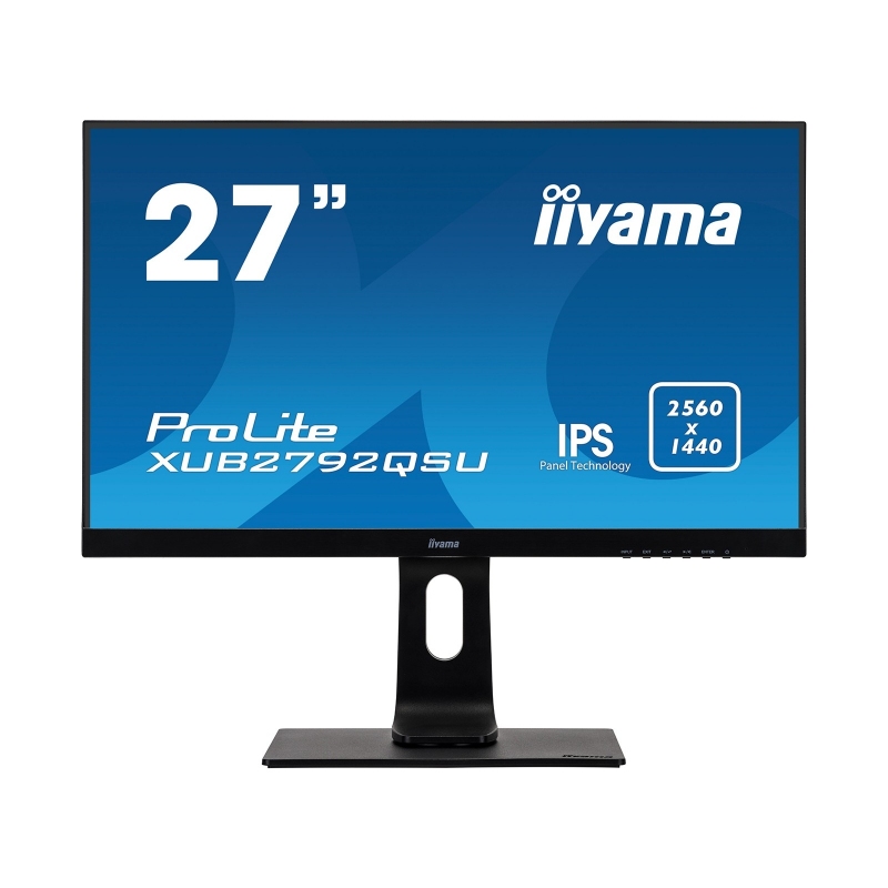 Monitor IIYAMA ProLite XUB2792QSU-B1 27", WQHD, IPS, HDMI, DP, DVI, USB 3.0, GŁOŚNIKI, AUDIO, PIVOT