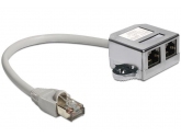 185264 Delock Adapter Rozdzielacz LAN 1xRJ45/2xRJ45 Ethernet 
