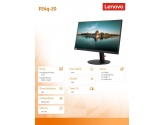Lenovo Monitor 23.8 ThinkVision P24q-20 WLED QHD LCD 61F5GAT1EU 