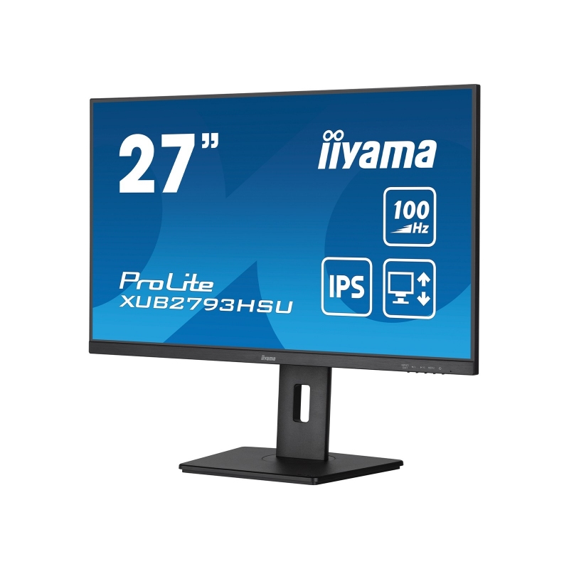 206310 Monitor IIYAMA ProLite XUB2793HSU-B6 27" Full HD, IPS, DP, HDMI, USB 2.0, AUDIO, GŁOŚNIKI, PIVOT, SWIVEL