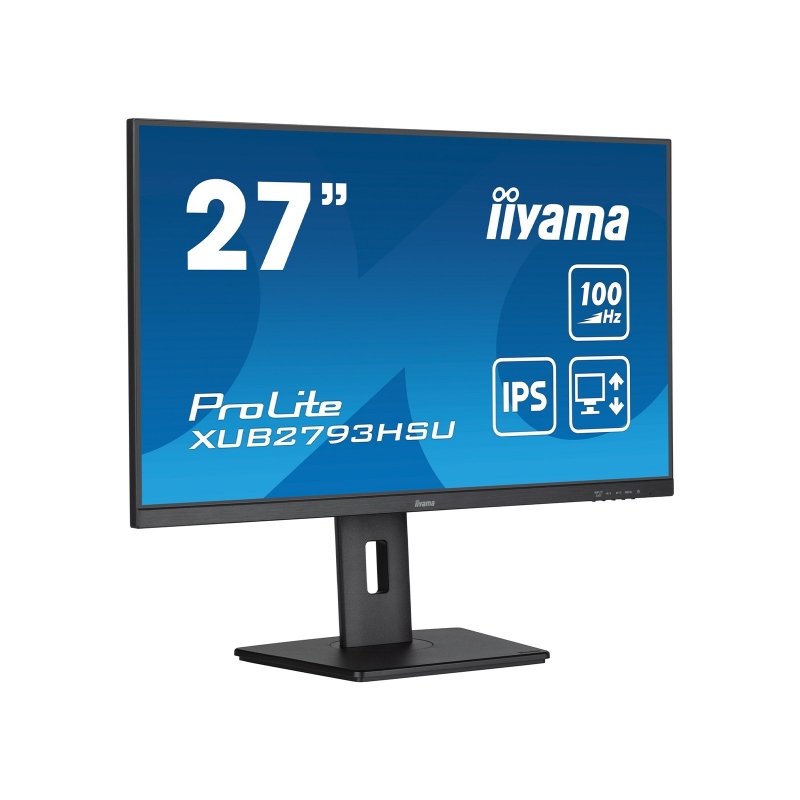 206311 Monitor IIYAMA ProLite XUB2793HSU-B6 27" Full HD, IPS, DP, HDMI, USB 2.0, AUDIO, GŁOŚNIKI, PIVOT, SWIVEL