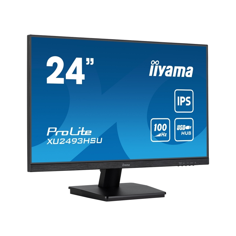 207078 Monitor IIYAMA ProLite XU2493HSU-B6 23,8", FULL HD, IPS, 100 Hz, HDMI, DP, 2x USB, AUDIO, GŁOŚNIKI