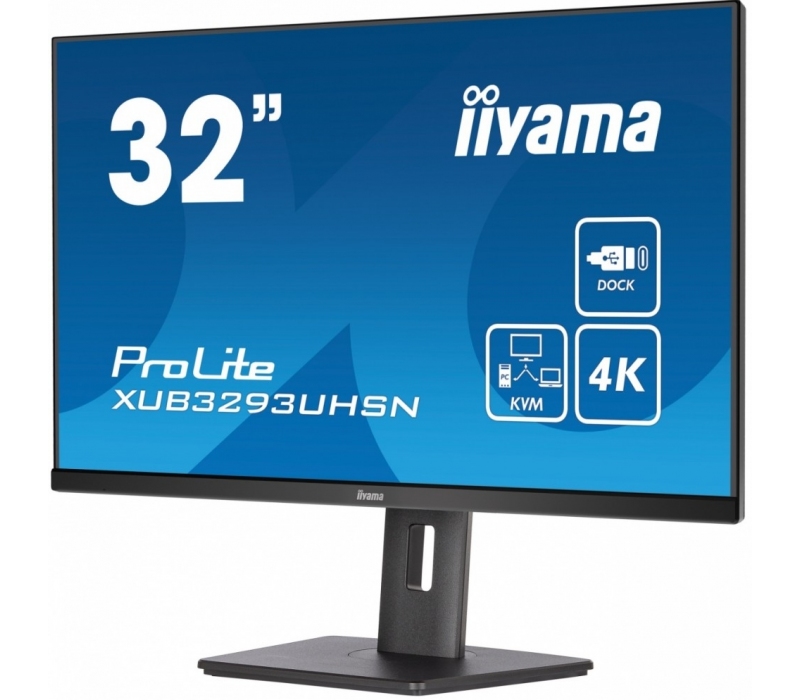 256186 Monitor IIYAMA ProLite/31,5" 4K IPS/16:9/60 Hz/HDMI/DP/USB HUB/RJ45/GŁOŚNIKI/3 lata carry-in