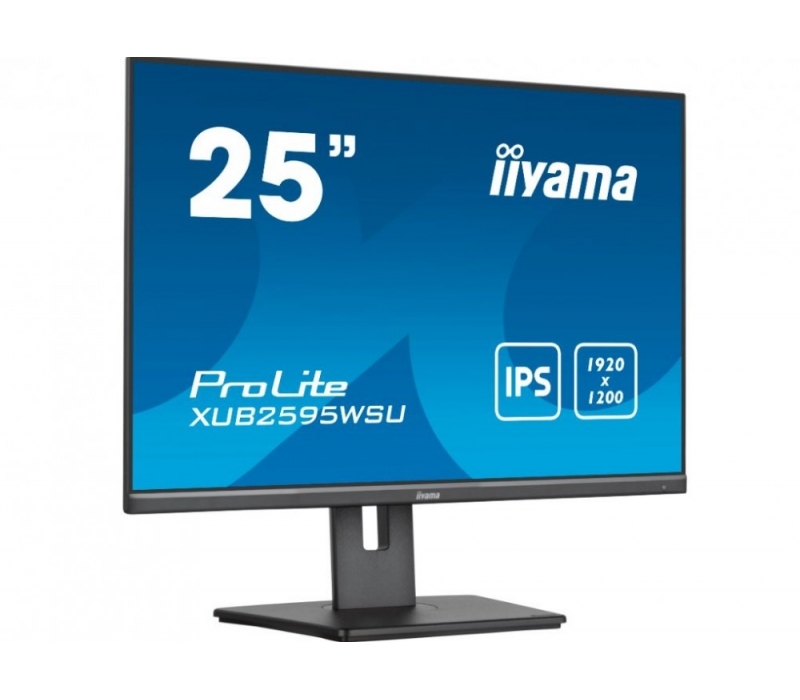 256548 Monitor IIYAMA ProLite/25" WUXGA IPS/16:10/75 Hz/HDMI/DP/VGA/USB 2.0/GŁOŚNIKI/PIVOT/3 lata carry-in