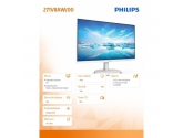 256988 Monitor 27" IPS Philips 271V8AW/00 1920x1080  16:9 Biały