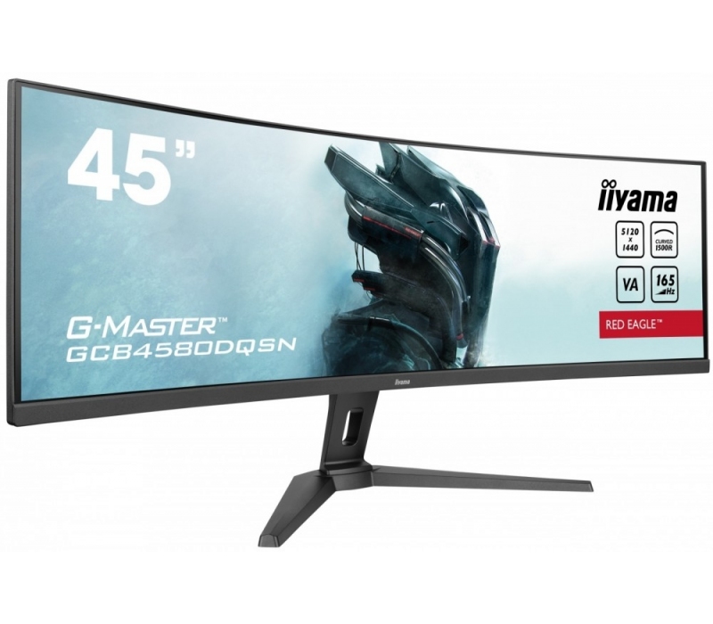 257149 Monitor IIYAMA G-Master Black Hawk/44,5" DWQHD VA/32:9/165 Hz/1500R/2x HDMI/DP/USB HUB/RJ45/GŁOŚNIKI/3 lata carry-in