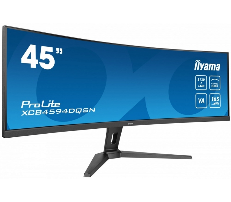 257390 Monitor IIYAMA ProLite/44,5" DWQHD VA/32:9/165 Hz/1500R/2x HDMI/DP/USB HUB/RJ45/GŁOŚNIKI/3 lata carry-in