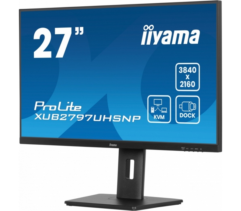 271917 Monitor IIYAMA ProLite/27" 4K IPS/16:9/60 Hz/HDMI/DP/USB HUB/RJ45/GŁOŚNIKI/PIVOT/5 lat carry-in