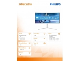 345062 Monitor 34" VA Philips 34M2C5501A/00 3440x1440 21:9 Biały