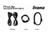 346007 Monitor IIYAMA ProLite/21,5" Full HD IPS/16:9/100 Hz/HDMI/DP/USB 2.0/GŁOŚNIKI/3 lata carry-in