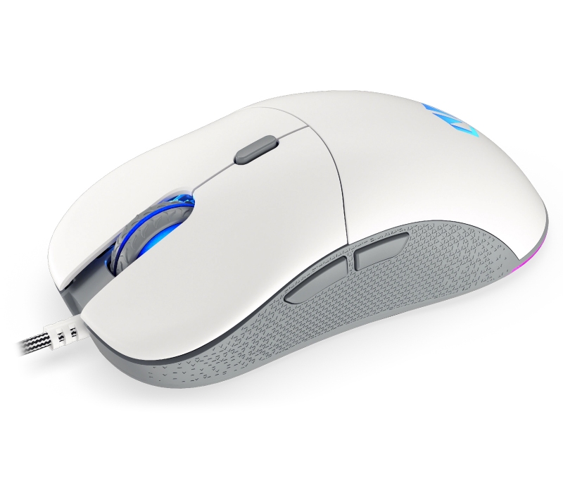 415066 Endorfy GEM Onyx White - mysz przewodowa