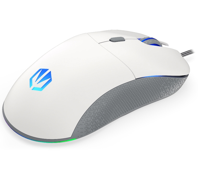 415067 Endorfy GEM Onyx White - mysz przewodowa