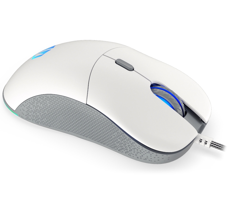 415068 Endorfy GEM Onyx White - mysz przewodowa