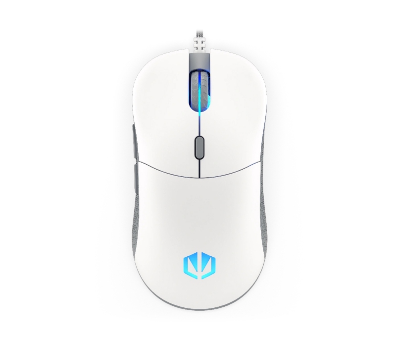 415069 Endorfy GEM Onyx White - mysz przewodowa