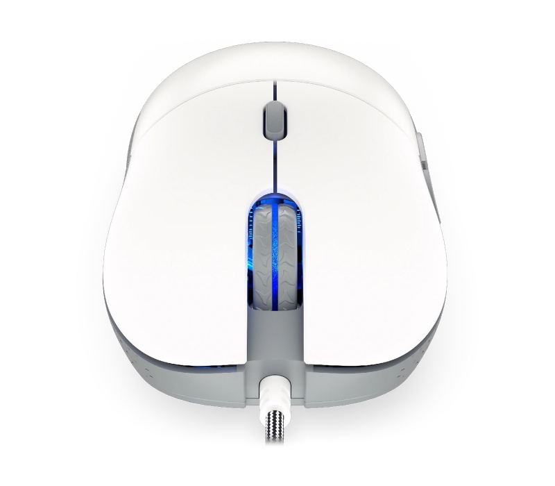 415071 Endorfy GEM Onyx White - mysz przewodowa
