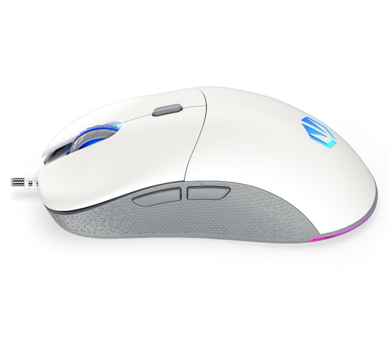 415072 Endorfy GEM Onyx White - mysz przewodowa
