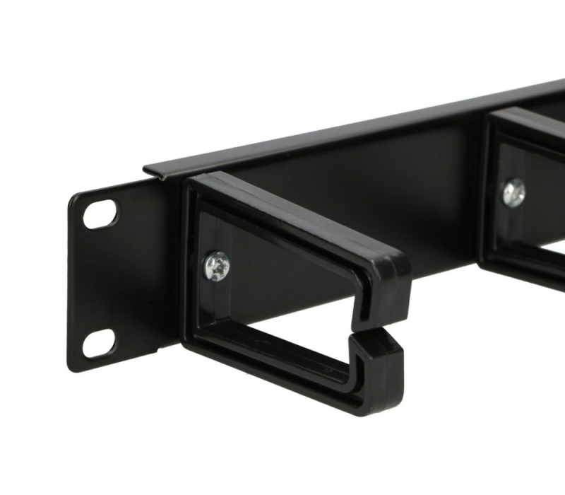 449273 Extralink Organizer kabli 1U z plastikowymi uchwytami