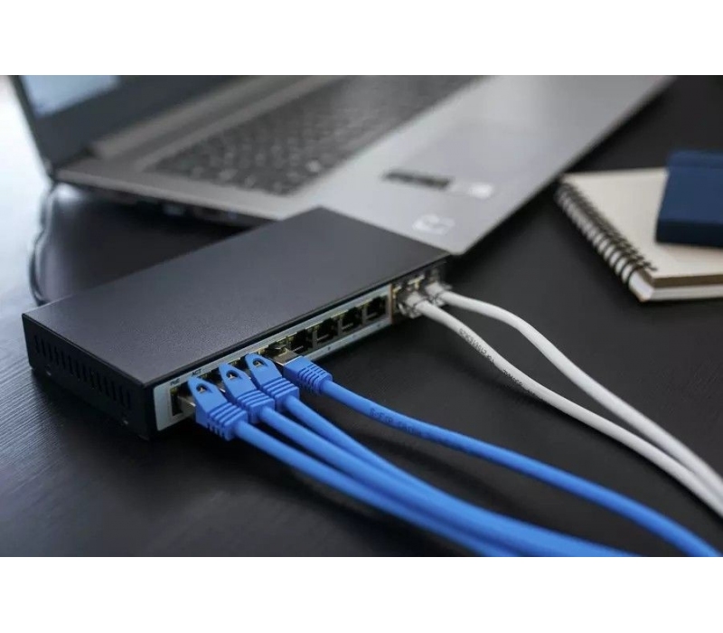 449307 Extralink Switch Perses 8X EX-SG1008PE 10/100/1000M TX PoE AT/AF,  2X GE SFP Full Gigabit PoE 