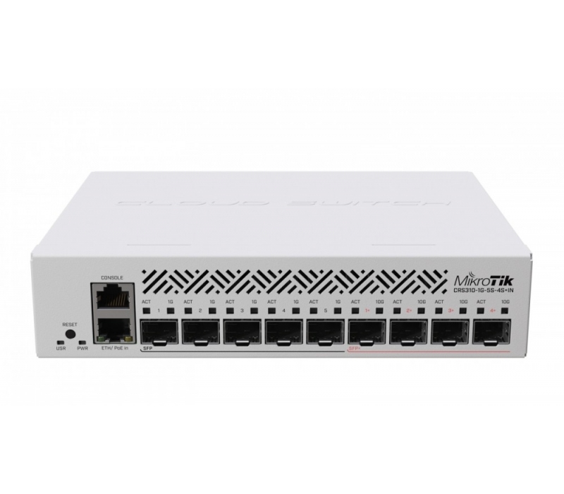 449319 Mikrotik Switch 1xGbE 5xSFP CRS310-1G-5S-4S+IN 
