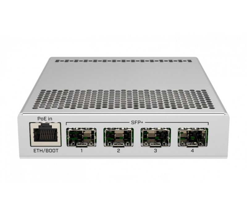 449381 Mikrotik Przełącznik 1xGbE 4xSFP+   CRS305-1G-4S+IN 