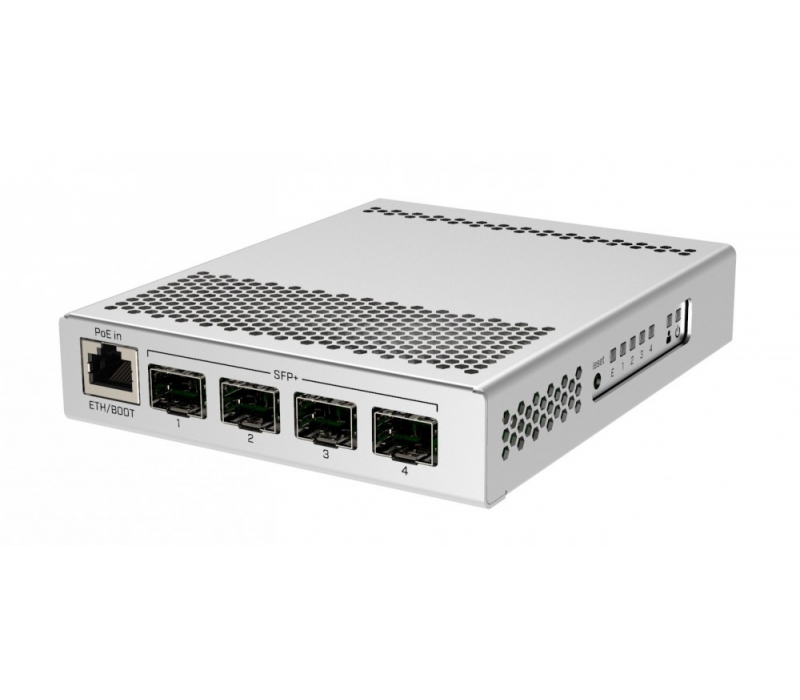 449382 Mikrotik Przełącznik 1xGbE 4xSFP+   CRS305-1G-4S+IN 