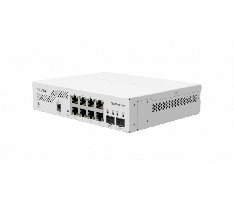 449386 Mikrotik Przełącznik 8x1GbE 2xSFP+ CSS610-8G-2S+IN 
