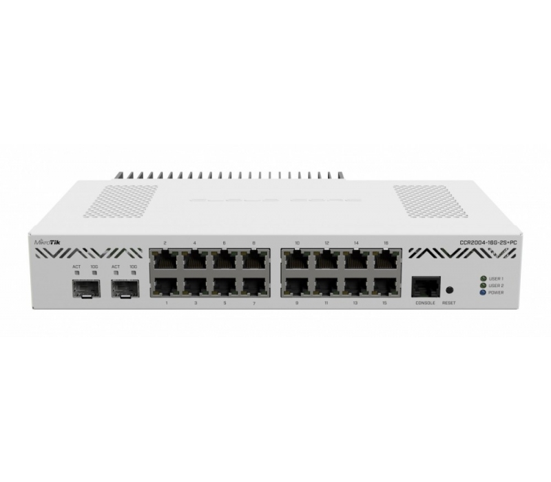 449592 Mikrotik Router Przewodowy CCR2004-16G-2S+PC 