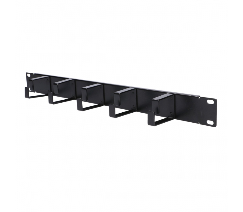 450042 Extralink Organizer kabli 1U czarny 