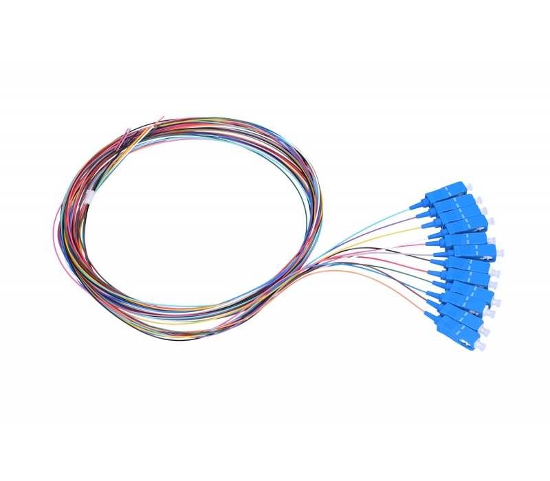450171 Extralink SC/UPC | Zestaw pigtaili | Jednomodowe, 900um, G.657A1, 1m, 12 sztuk, 12 kolorów