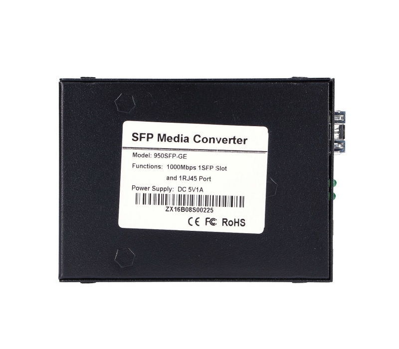 450232 Extralink Media konwerter Sedir 1xSFP 1xRJ45 