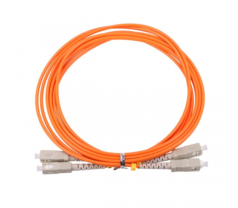 450289 Extralink SC/UPC-SC/UPC | Patchcord | Wielomodowy, Duplex, 50/125, 3mm, 1m