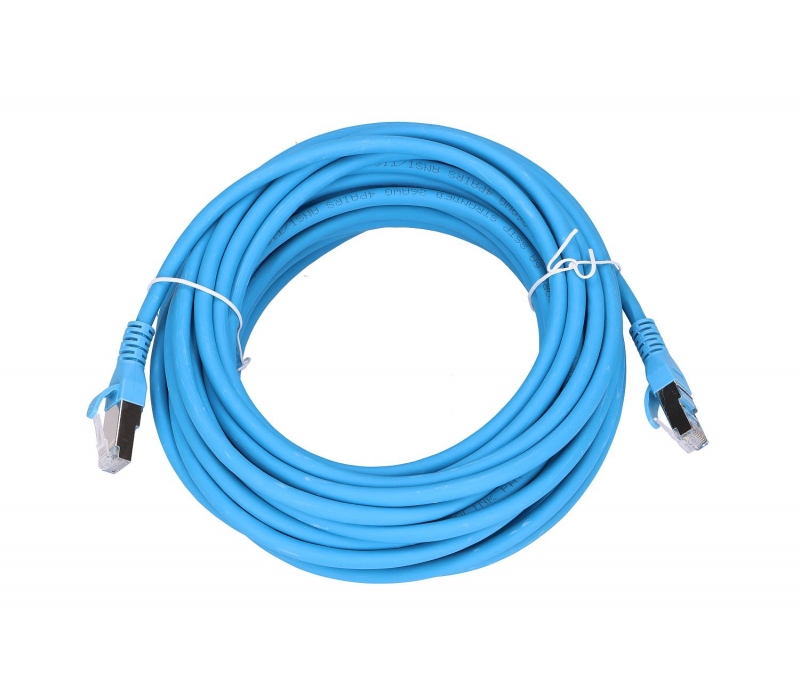 450537 Extralink Kat.6A S/FTP 10m | Patchcord LAN | Miedź Kabel sieciowy skrętka 10Gbit/s