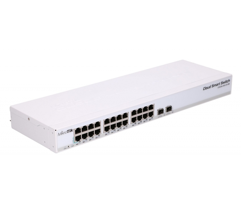 450629 Mikrotik Przełącznik 24xGbE 2 xSFP+CRS326-24G-2S+RM-MX 