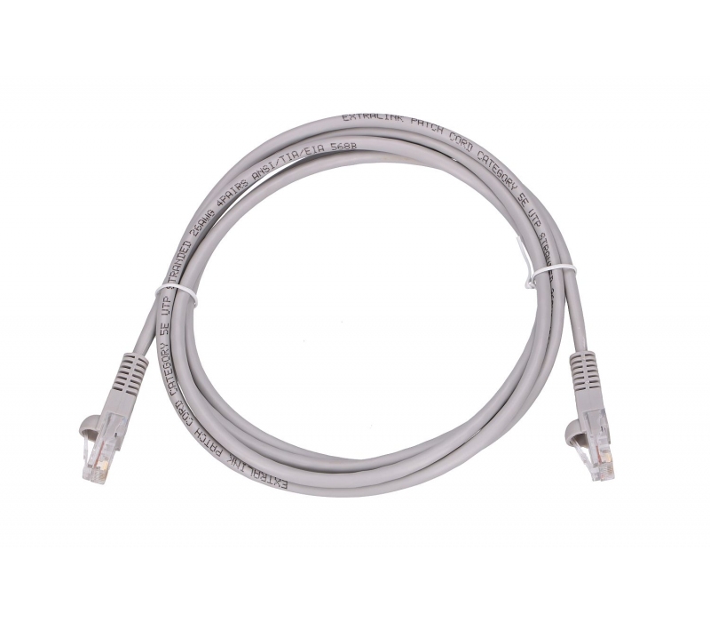 450719 Extralink Kat.5e UTP 2m | Patchcord LAN | Miedź Kabel sieciowy skrętka