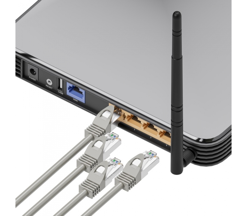 450737 Extralink Kat.5e UTP 5m | Patchcord LAN | Miedź Kabel sieciowy skrętka