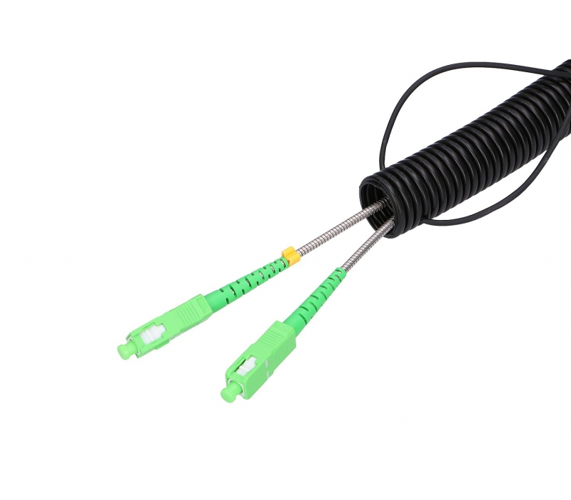 450774 Extralink 2J SC/APC-SC/APC | Patchcord | Jednomodowy, Zewnętrzny, Duplex, G657A2, 125m