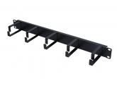 450837 Extralink Organizer kabli 1U czarny 