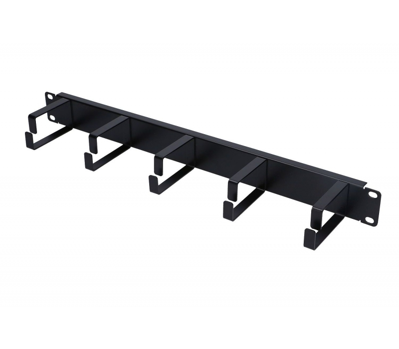 450837 Extralink Organizer kabli 1U czarny 