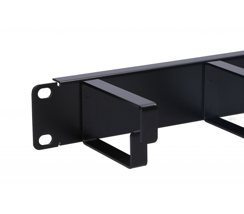 450839 Extralink Organizer kabli 1U czarny 