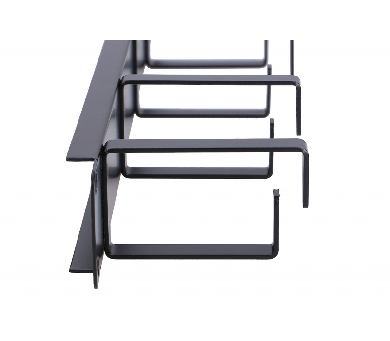 450840 Extralink Organizer kabli 1U czarny 