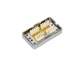 450905 Extralink CAT6 STP | Puszka połączeniowa | beczka, złączka, srebrna