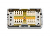 450906 Extralink CAT6 STP | Puszka połączeniowa | beczka, złączka, srebrna