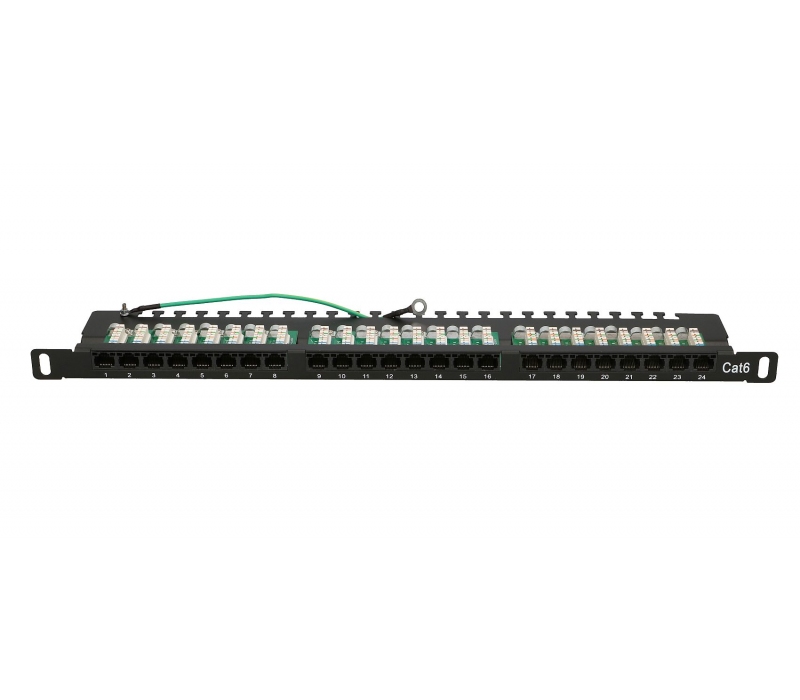 450914 Extralink CAT6 UTP 0,5U | Patchpanel | 24 porty