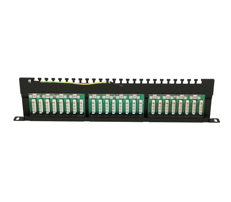 450916 Extralink CAT6 UTP 0,5U | Patchpanel | 24 porty