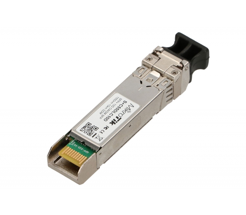 451164 Mikrotik MikroTik S+C55DLC10D | Moduł SFP+ | CWDM, 10Gb/s, 1550nm, 2x LC, 10km, DDM, Jednomodowy