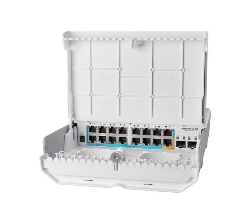 451459 Mikrotik MikroTik netPower 15FR CRS318-1Fi-15Fr-2S-OUT | Switch | 16x RJ45 100Mb/s, 2x SFP