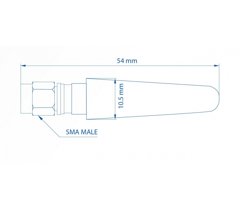 451509 TELTONIKA Teltonika 003R-00281 | Antena LTE | 5dBi, SMA-Male