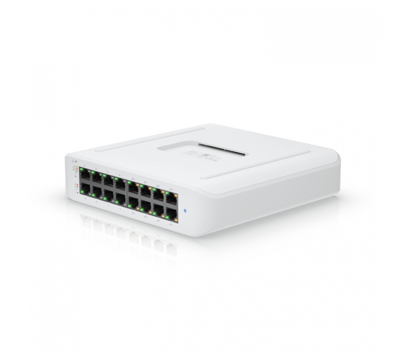 451558 UBIQUITI Ubiquiti USW-LITE-16-POE | Switch | UniFi Gen2, 16x RJ45 1000Mb/s, 8x PoE+, 45W