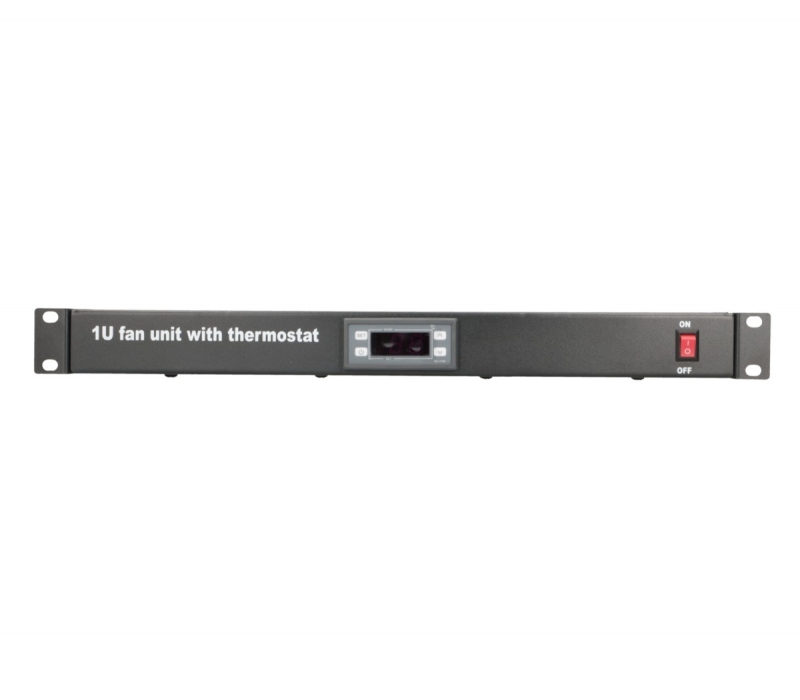 451752 Extralink | Panel wentylatorów | 19", 2 wentylatory, z termostatem